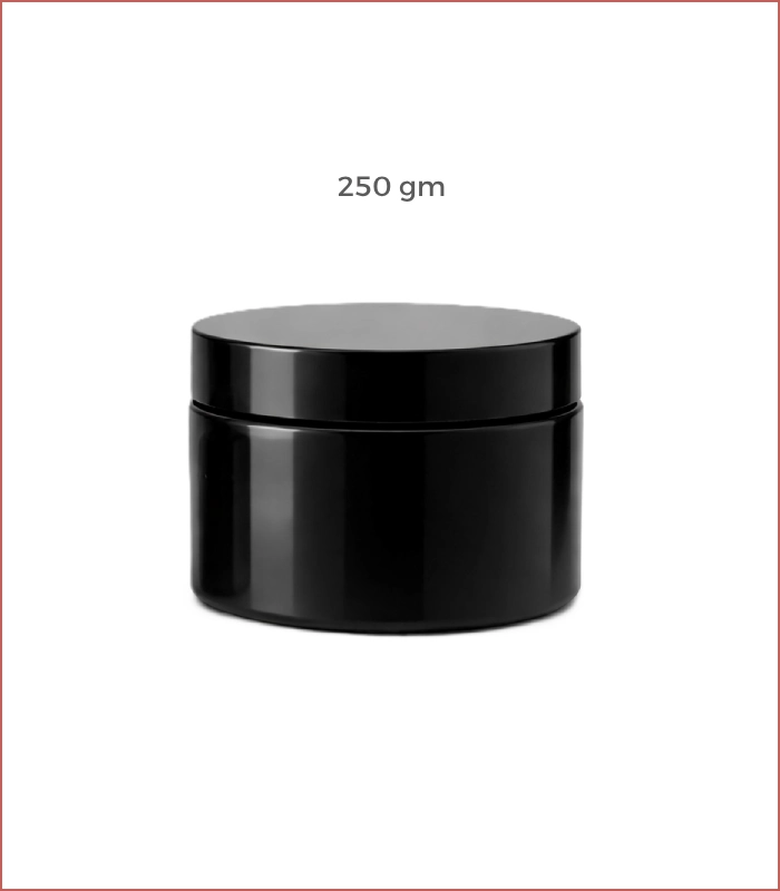 علبة برطمان اسود لماع